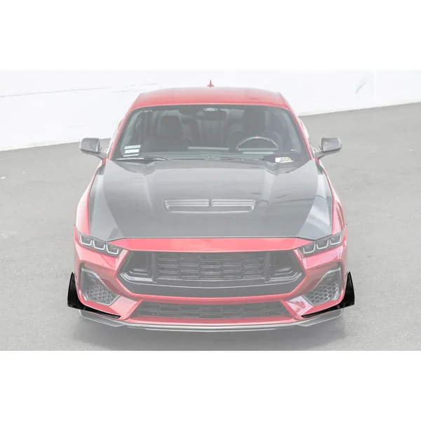 S650 Mustang Front Splitter Canards, Gloss Black2024-2026 Ford Mustang GT