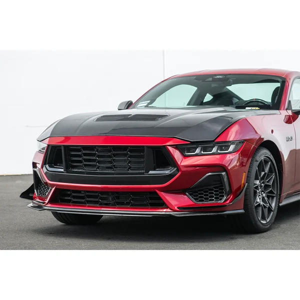 S650 Mustang Front Splitter Canards, Gloss Black2024-2026 Ford Mustang GT - Image 5