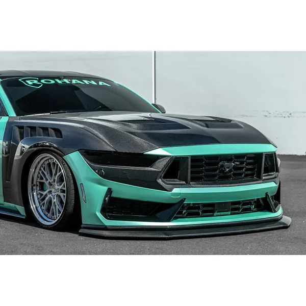 S650 Mustang Front Upper Grille Trim, Carbon Fiber2024-2026 Ford Mustang Dark Horse - Image 5