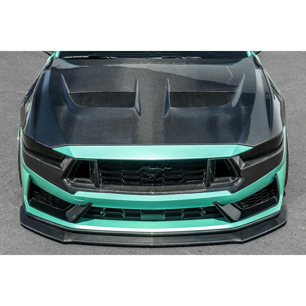 S650 Mustang Front Upper Grille Trim, Carbon Fiber2024-2026 Ford Mustang Dark Horse - Image 6