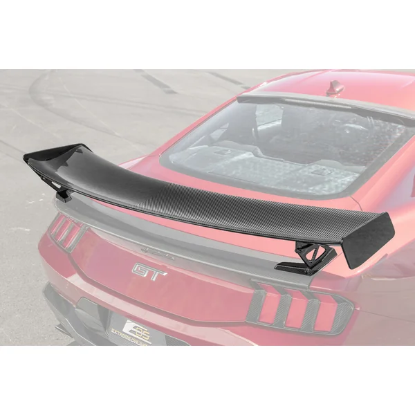 S650 Mustang GT500-Style Rear High Wing Spoiler, Carbon Fiber2024-2026 Ford Mustang