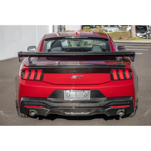 S650 Mustang GT500-Style Rear High Wing Spoiler, Carbon Fiber2024-2026 Ford Mustang - Image 7