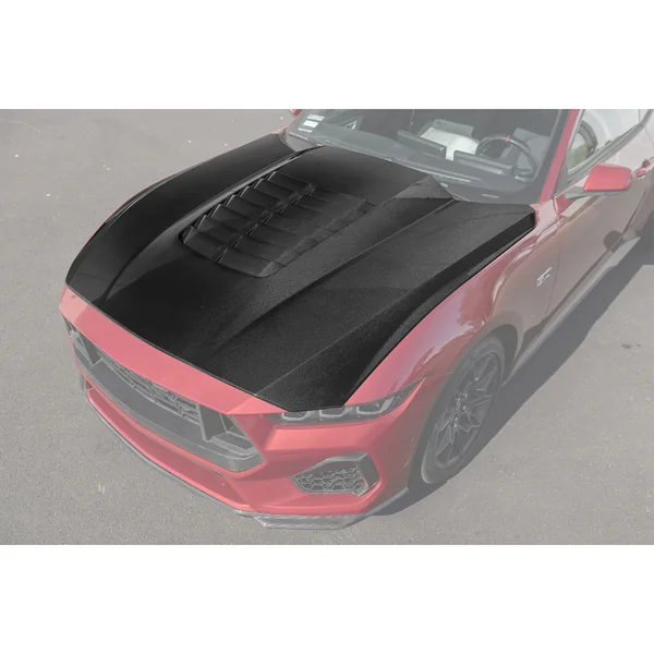 S650 Mustang GT500-Style Vented Hood, Carbon Fiber2024-2026 Ford Mustang