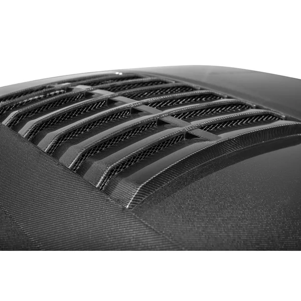 S650 Mustang GT500-Style Vented Hood, Carbon Fiber2024-2026 Ford Mustang - Image 5