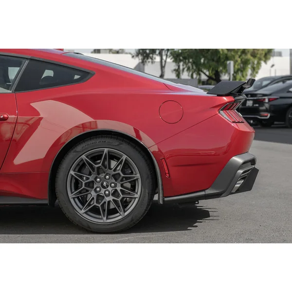 S650 Mustang GT Style Gloss Black Rear Spoiler w/ Carbon Fiber Wickerbill2024-2026 Ford Mustang - Image 8