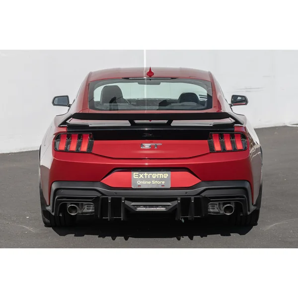 S650 Mustang GT Style Rear Spoiler w/ Wicker Bill, Matte Black2024-2026 Ford Mustang - Image 6