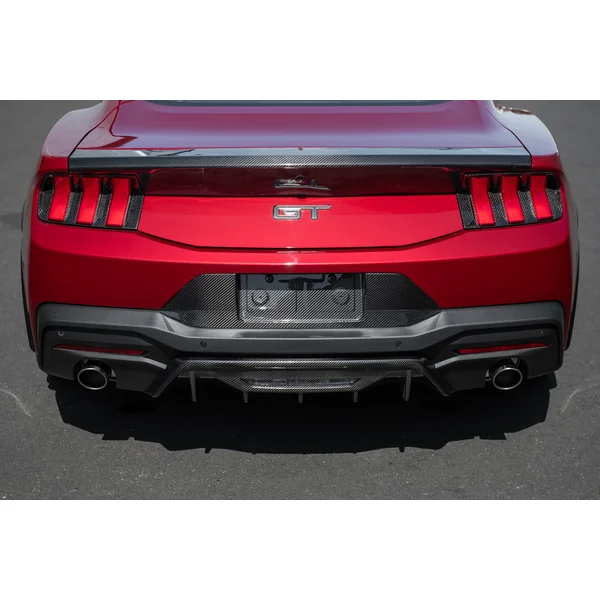 S650 Mustang License Plate Frame Backing Cover, Carbon Fiber2024-2026 Ford Mustang - Image 3