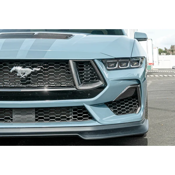 S650 Mustang Lower Side Grille Inserts, Carbon Fiber2024-2026 Ford Mustang GT - Image 4