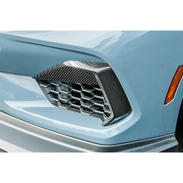 S650 Mustang Lower Side Grille Inserts, Carbon Fiber2024-2026 Ford Mustang GT - Image 5