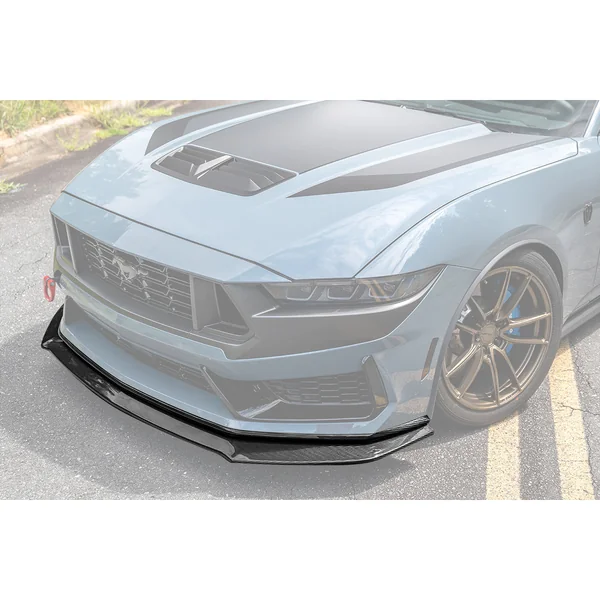 S650 Mustang Performance Package Front Lip Splitter, Carbon Fiber2024-2026 Ford Mustang Dark Horse w/o Handling Package