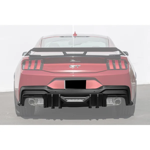 S650 Mustang Performance Package Rear Bumper Diffuser, Matte Black2024-2026 Ford Mustang GT & EcoBoost