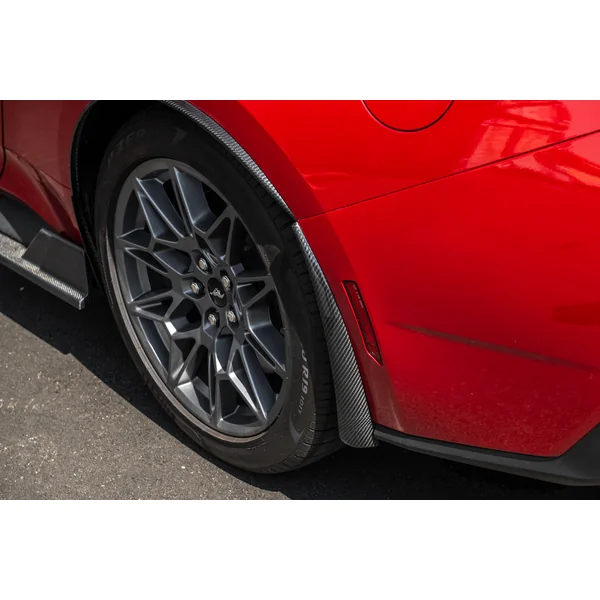 S650 Mustang Rear Fender Flares & Rock Guards, Carbon Fiber2024-2026 Ford Mustang - Image 4