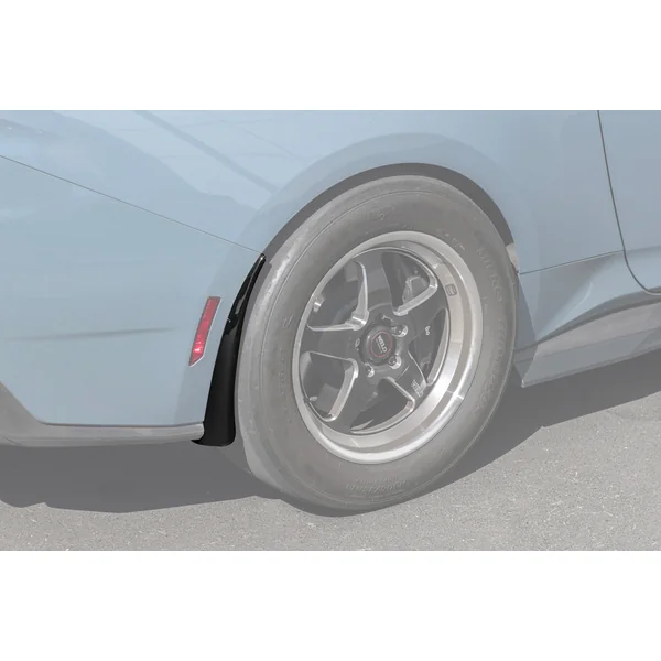 S650 Mustang Rear Rock Guards, Gloss Black2024-2026 Ford Mustang