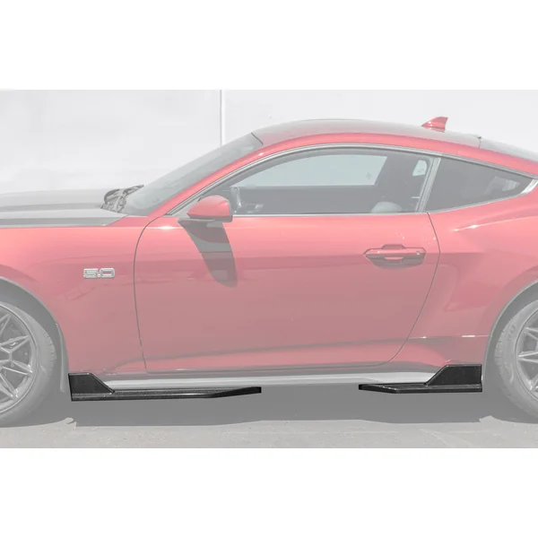 S650 Mustang Side Skirt Extensions, Carbon Fiber2024-2026 Ford Mustang - Image 3