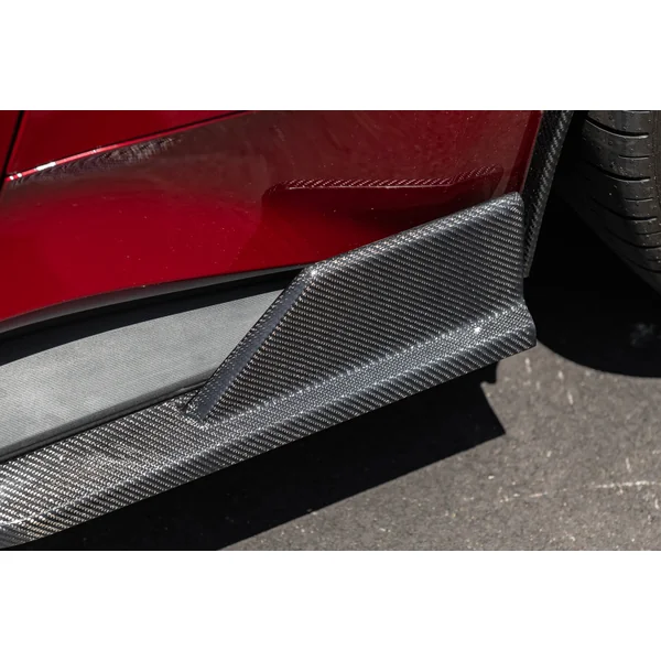 S650 Mustang Side Skirt Extensions, Carbon Fiber2024-2026 Ford Mustang - Image 7