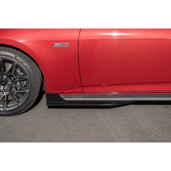 S650 Mustang Side Skirt Extensions, Gloss Black2024-2026 Ford Mustang - Image 5