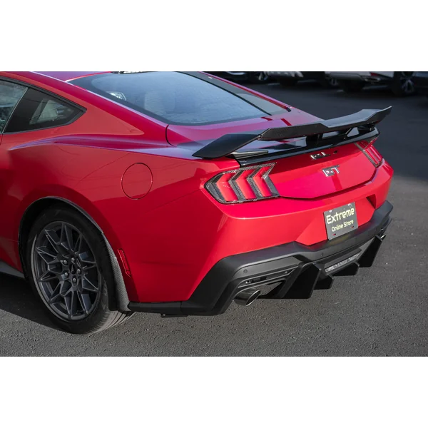 S650 Mustang Track Style Rear Diffuser, Unpainted2024-2026 Ford Mustang GT & EcoBoost w/ Quad Tips - Image 5