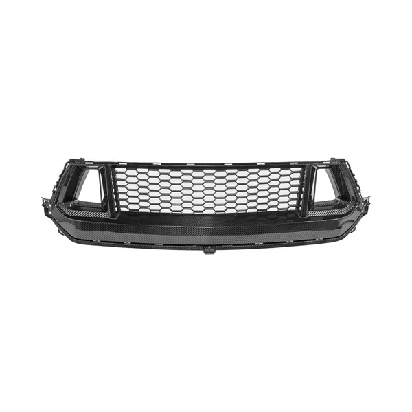 S650 Mustang Upper Front Grille w/ GT Mesh Cover, Carbon Fiber2024-2026 Ford Mustang GT & EcoBoost - Image 2