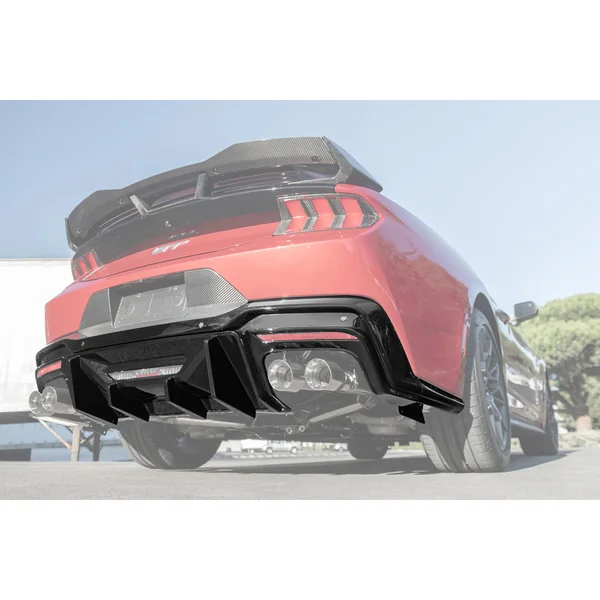 S650 Mustang V3 Package Rear Diffuser, Gloss Black2024-2026 Ford Mustang