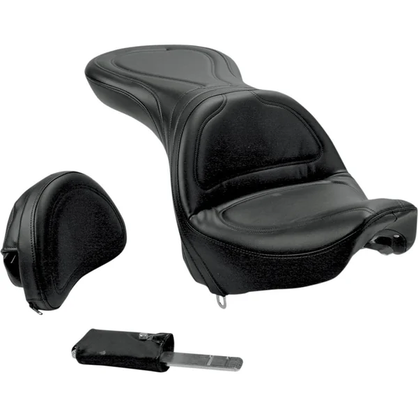 Saddlemen Explorer Seat w/ Driver Backrest for 2000-2007 Harley Softail Deuce - FXSTD