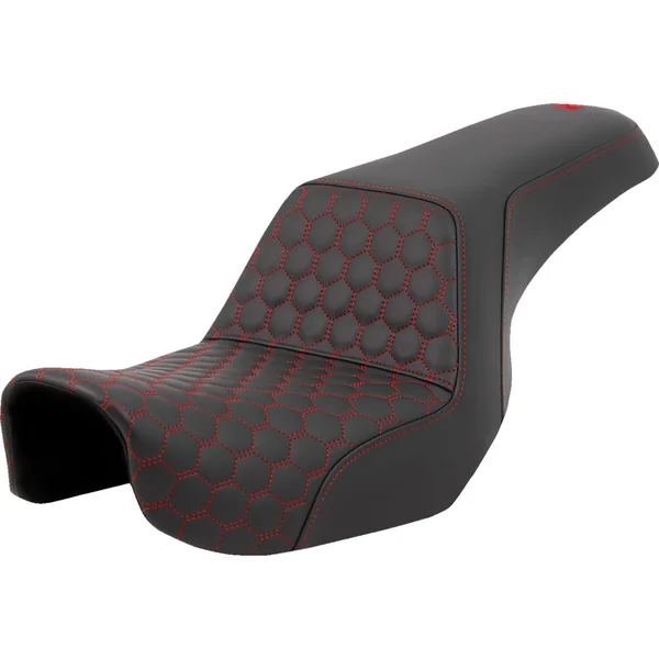 Saddlemen Honeycomb Step-Up Seat for 2006-2017 Harley Dyna - Colors - Image 2