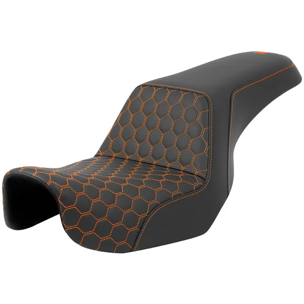 Saddlemen Honeycomb Step-Up Seat for 2006-2017 Harley Dyna - Colors - Image 3