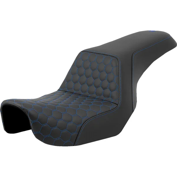 Saddlemen Honeycomb Step-Up Seat for 2006-2017 Harley Dyna - Colors - Image 4