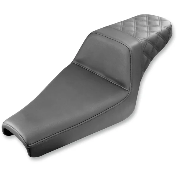 Saddlemen Rear Step-Up LS Seat for 2004-2023 Harley Sportster - Black - Image 2