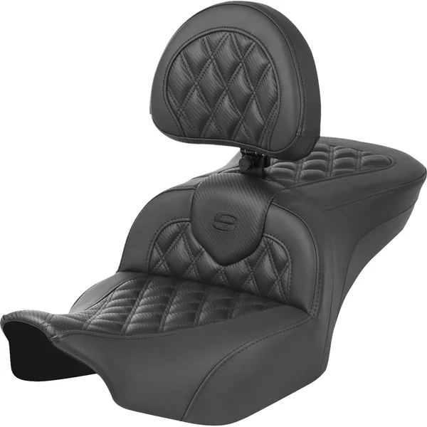 Saddlemen Road Sofa CF Seat w/ Driver's Backrest for 2024-2025 Harley Touring* - Image 4