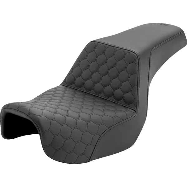 Saddlemen Step Up Front Honeycomb Seat for 2006-2017 Harley Dyna - Black
