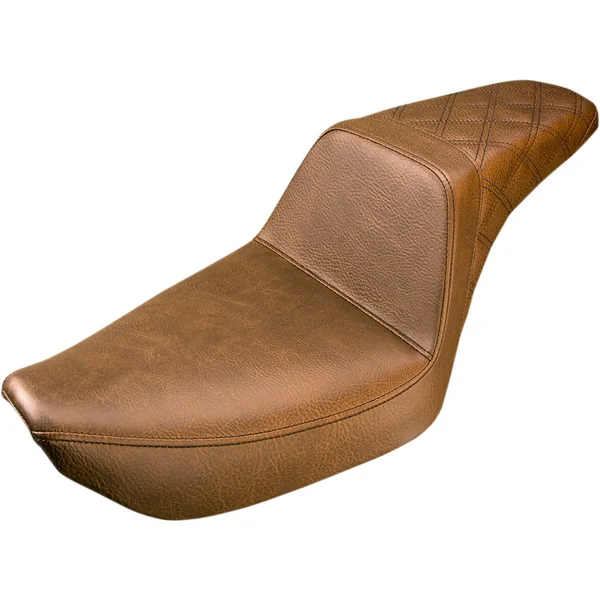 Saddlemen Step Up Rear LS Seat for 1996-2003 Harley Dyna - Brown