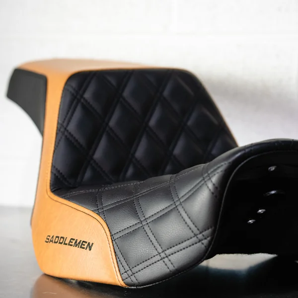 Saddlemen Step Up Seat for Harley FXR - Custom Design - Image 4