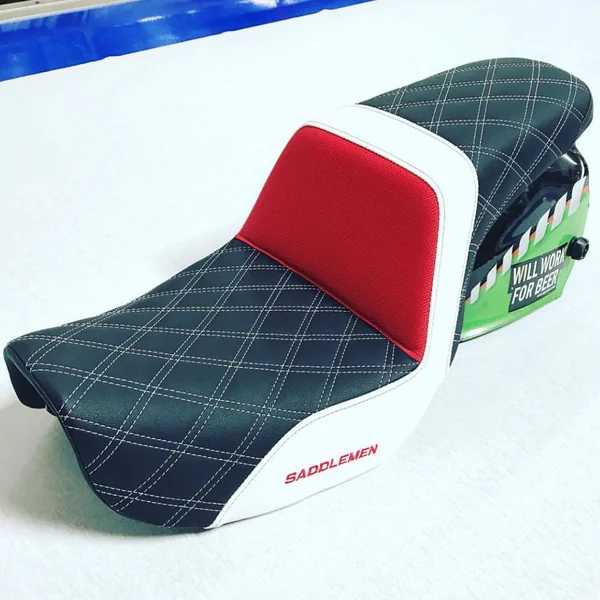 Saddlemen Step Up Seat for Harley FXR - Custom Design - Image 6