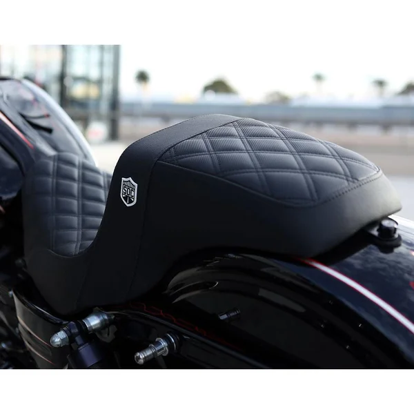San Diego Customs Pro Series Performance Gripper Seat for 2006-2017 Harley Dyna - Black - Image 8