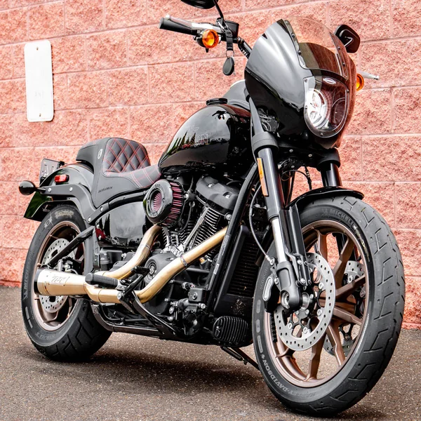 San Diego Customs Pro Series Performance Gripper Seat for 2018-2024 Harley Softail FXLR/FLSB - Red Stitch - Image 7