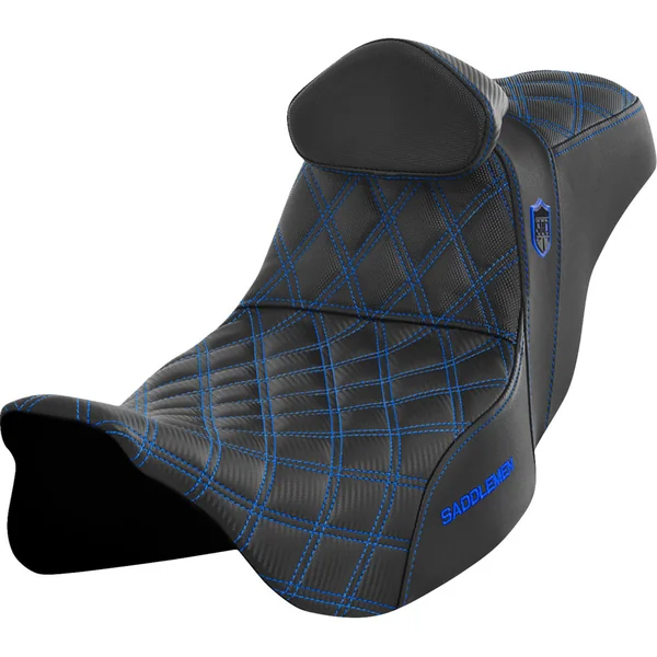 San Diego Customs Pro Series Performance Gripper Seat with Backrest for 2008-2023 Harley Touring - Color - Image 3