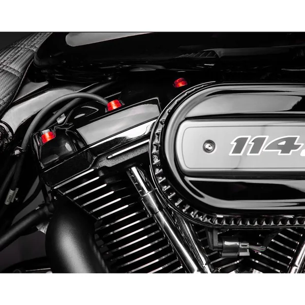 Santoro Fabworx Deluxe Chacho Engine Bolt Kit for Harley M8 Softail/Touring - Red - Image 3