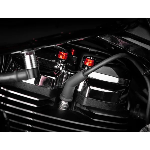 Santoro Fabworx Deluxe Chacho Engine Bolt Kit for Harley M8 Softail/Touring - Red - Image 4