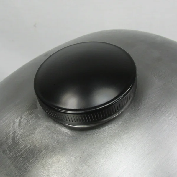 Satin Black Bayonet/"CAM" Style Vented Gas Cap for 1936-Early 1973 Harley Davidson Models - Replaces HD 61103-36 - Image 2