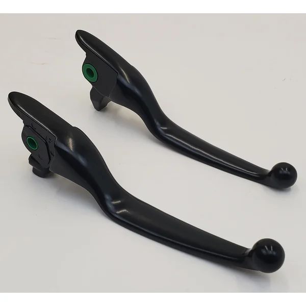 Satin Black Smooth Wide Blade Brake Lever & Clutch Levers for 2017-2020 Harley Touring Road Glide, Road King, Electra Glide & Street Glide Models w/ Hydraulic Clutch - Replaces HD# 41700422