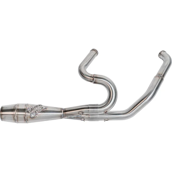 Sawicki 2-1 Shorty Cannon Exhaust for 2017-2023 Harley Touring - Brushed