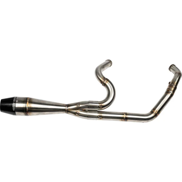 Sawicki 2-1 Stainless Shorty Exhaust for 1995-2016 Harley Touring - Brushed