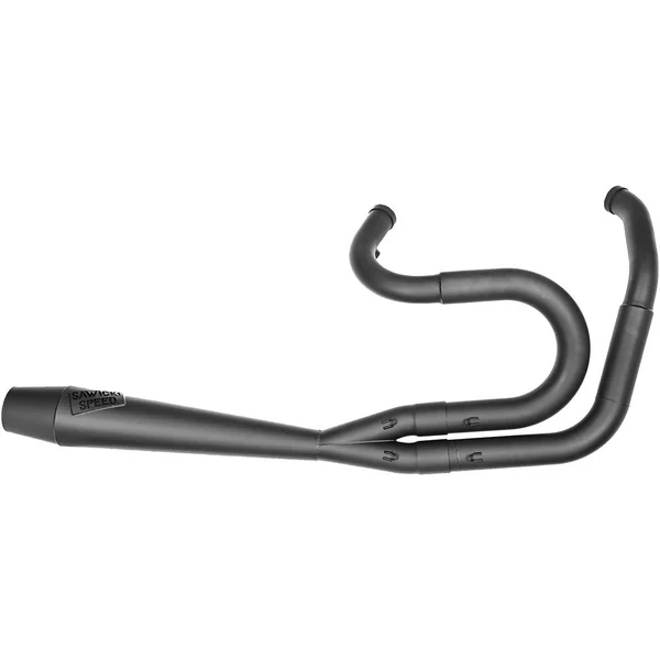 Sawicki Stainless Full Length Big Inch Cannon Exhaust for 1991-2017 Harley Dyna - Black