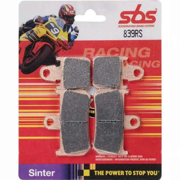 SBS Kawasaki VN1700 Vulcan Nomad 09-13 (left) Racing Sintered Metal Front Brake Pads