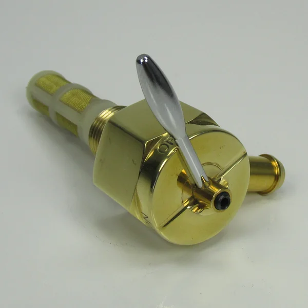 Sifton Hi-Flow 3/8" NPT Polished Brass Petcock with Right 90° Fuel Outlet, For Use w. 5/16" or 3/8" ID Fuel Hose - Replaces Harley Part # 62125-55B on Pre-1975 Harley FL, FX, and XL - Image 8
