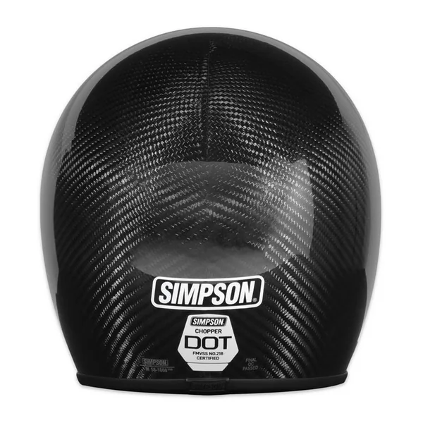 Simpson 3/4" Chopper Helmet - Carbon Fiber - Image 4