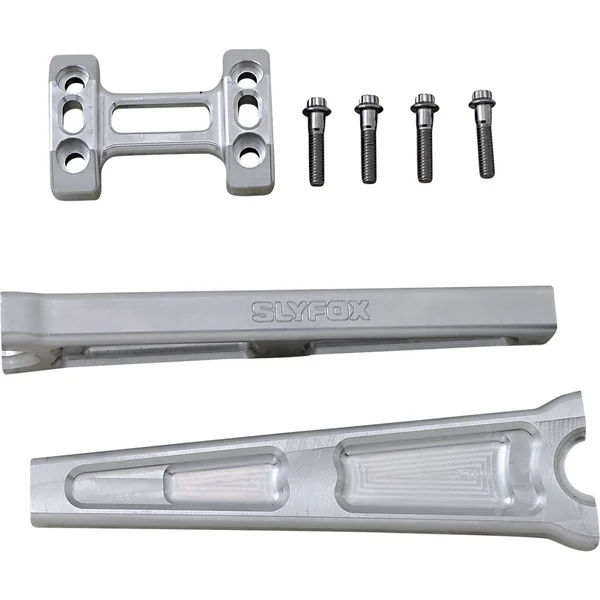 Slyfox 10" Straight 1" Handlebar Riser/Top Clamp - Raw