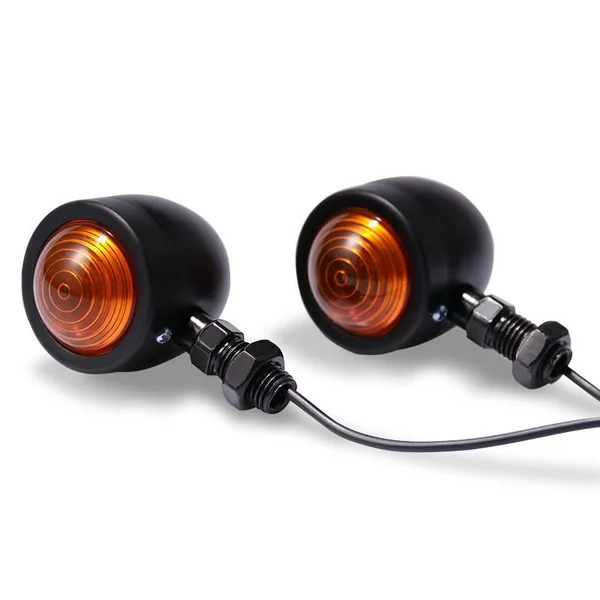 Small 12V Black Bullet Style Indicator Set