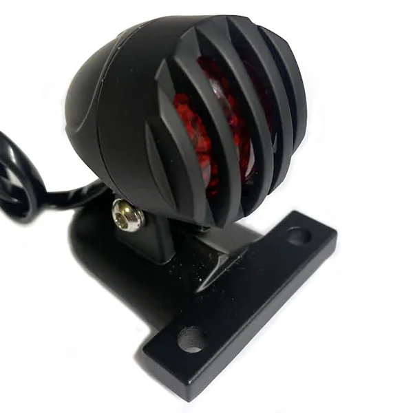 Small 12V Black LED Tail Light With Grill