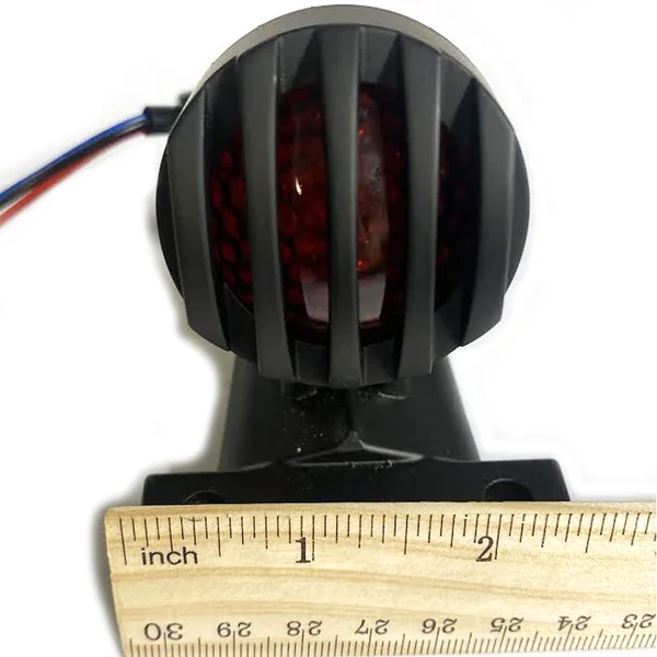 Small 12V Black LED Tail Light With Grill - Image 3